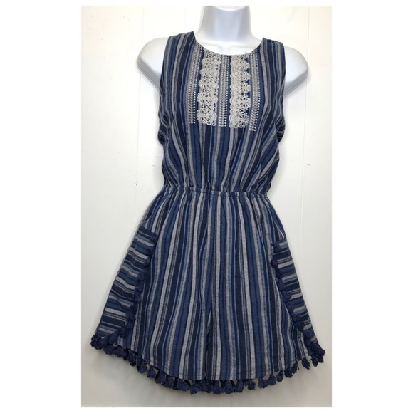 Andree | Bohemian Pom Fringe Embroidered Romper - Picture 10 of 11